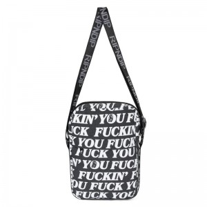 Black Ripndip Fuckin Fuck Shoulder Bags | USAOR2268