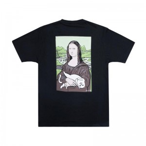 Black Ripndip Nermal Lisa Pocket 2.0 Shirts | USAEX2725