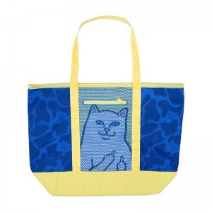 Blue Ripndip Baja Nylon Beach Tote Bags | USAUT2371
