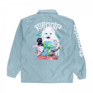 Deep Green Ripndip Runaway Coaches Jackets | USAPQ2524