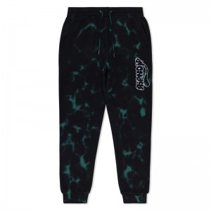 Green / Black Ripndip Ripntail Sweatpants | USATV2891