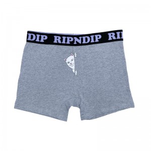 Grey Ripndip Peek A Nermal Boxer | USACE2382