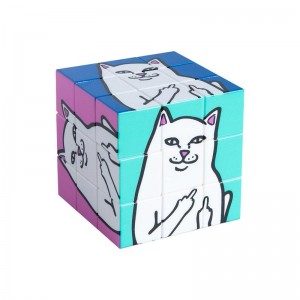 Multicolor Ripndip Lord Nermal Rubik's Cube Accessories | USAHK2067