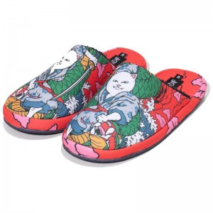 Multicolor Ripndip Nermurari Warrior House Slippers | USAAP3001