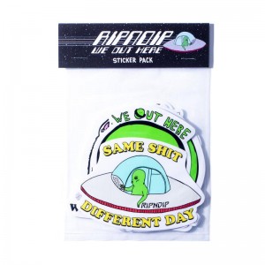 Multicolor Ripndip We Out Here Sticker Pack Accessories | USAAP2062